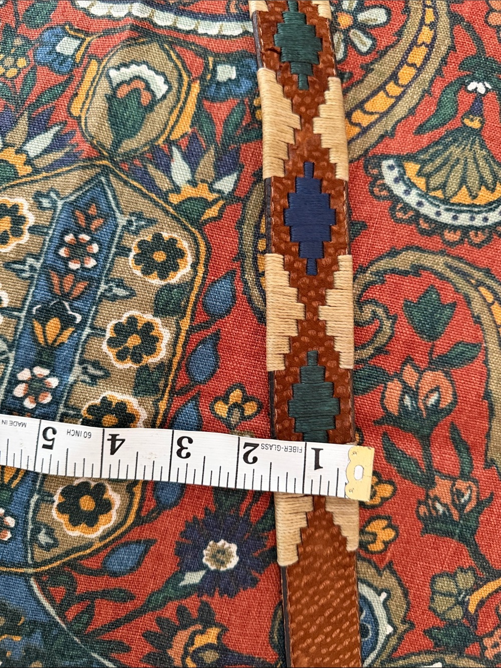 Men’s traditional Argentinian Polo / Gaucho belt w/ embroidery features - Picture 5 of 5